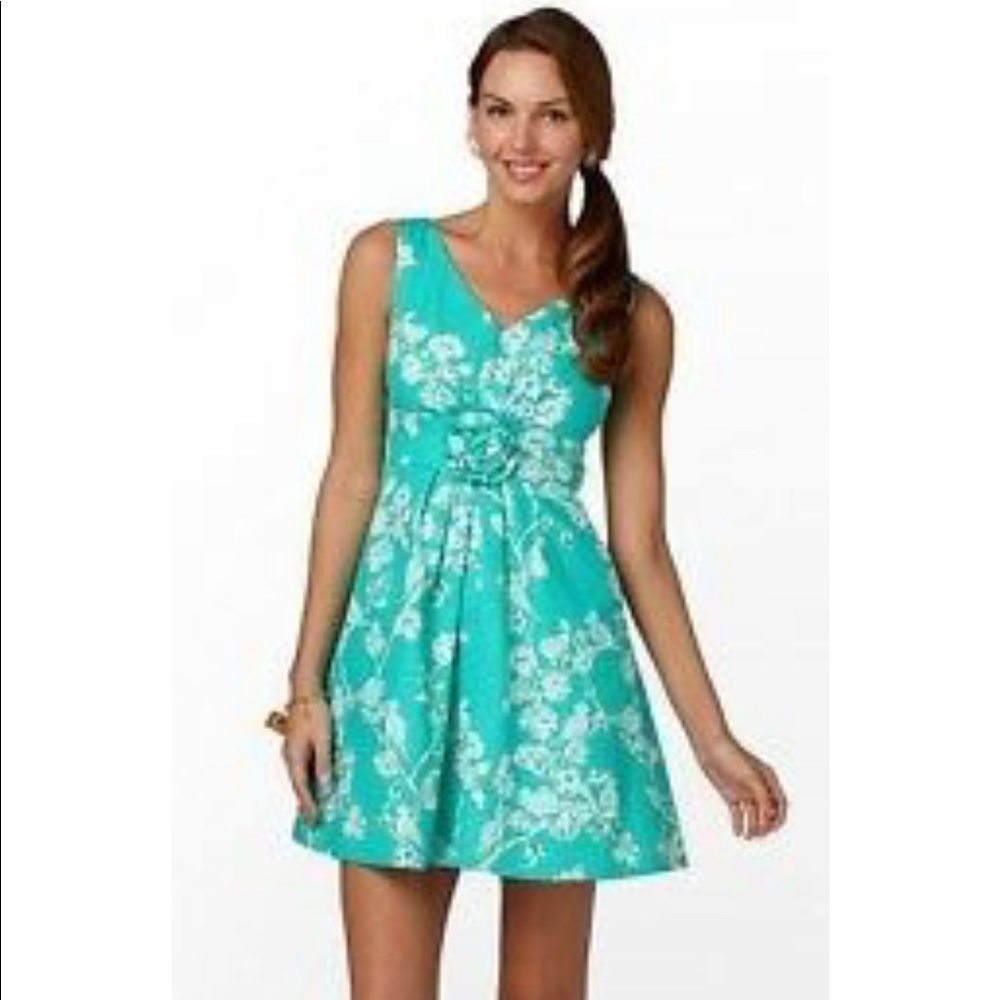 Lilly Pulitzer size 4 Parker dress Lagoon Birds and the Bees print